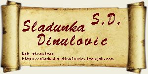 Sladunka Dinulović vizit kartica